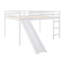 Lit mezzanine avec glissade, conception multifonctionnelle