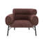 Chaise en tweed marron Mardi (chaise incluse seulement)