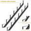 Ensemble de 2 élévateurs d'escalier en acier robuste - Support d'escalier en métal à 6 marches pour hauteur de terrasse de 49,6 po - Fabrication durable pour les escaliers et les marches extérieurs