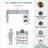 Twin Size Metal Loft Bed Frame with Cinnamon Shelf - Black, Space Saving, No Box Spring Needed for Bedroom