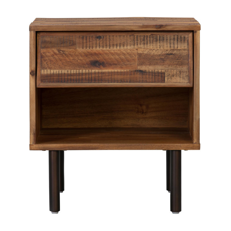 Loon Peak® Gulfan Solid Wood Nightstand | Wayfair