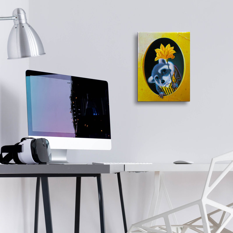 «Butler» par Valery Vecu Quitard, art mural en verre acrylique, H 16 po x l 12 po x P 0,13 po