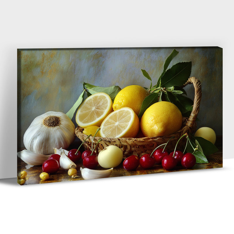 Art mural de citron, cuisine italienne fruits, affiche d'art mural en toile citron, photos de cuisine, impressions murales pour cuisine, art mural 36 po x 48 po