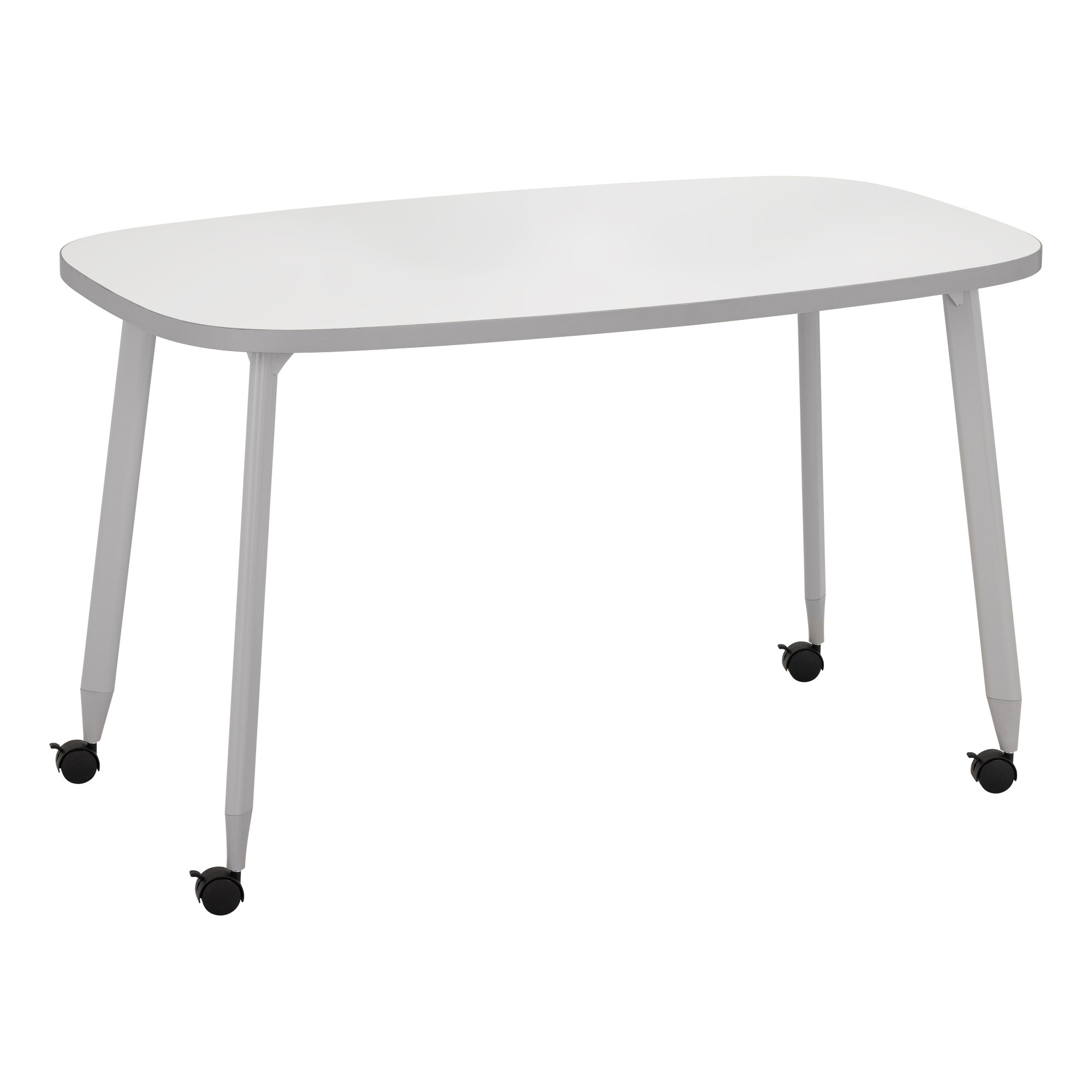 Learniture Mobile Rounded Rectangle Whiteboard Table – Versatile ...