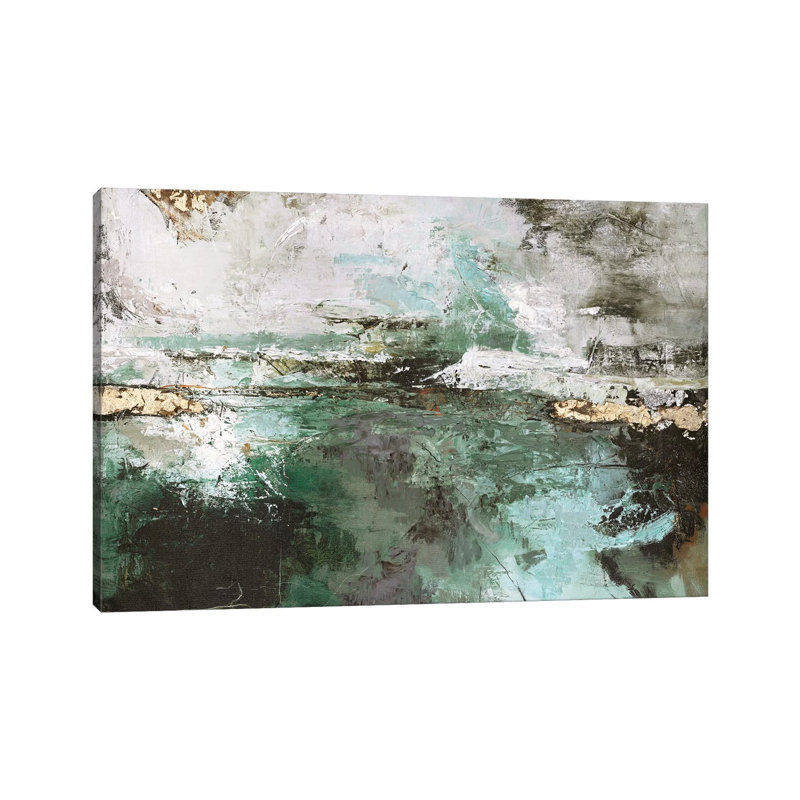 Hillside - Painting on Canvas, Wrapped Canvas, 20.32 cm H x 30.48 cm W