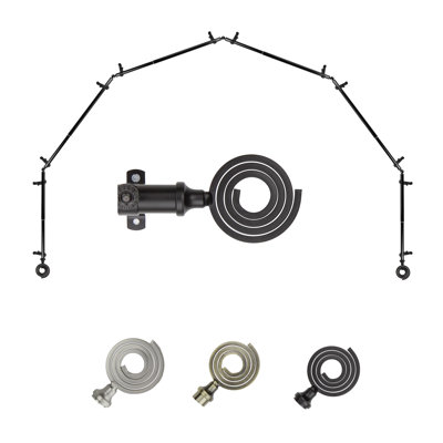 Tringle à rideaux simple ajustable avec baie vitrée de 0,81 po