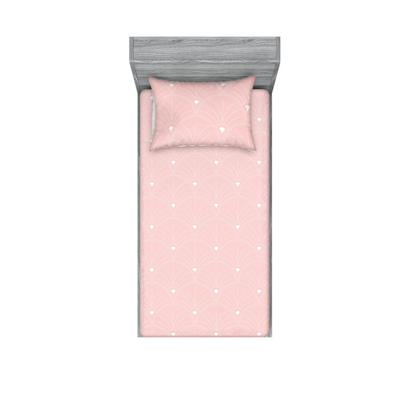 Microfiber Floral Sheet Set, Blush, Twin Sheet Set + 1 Pillowcase