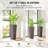 Flower Boxs,Set Of 2 Flower Pots,Tall Planters-1307029553