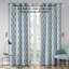 Panneau de rideau occultant imprimé Ikat (seulement 1 panneau PC)-204172355-204172356