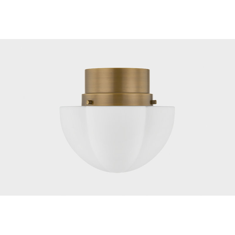 Seabrook Flush Mount in Historic Bronze by Cortney Bishop, 15 W, 10" H x 11.25" W x 11.25" D