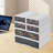 Office Stackable Storage Box With 6 Drawers-White-666290053