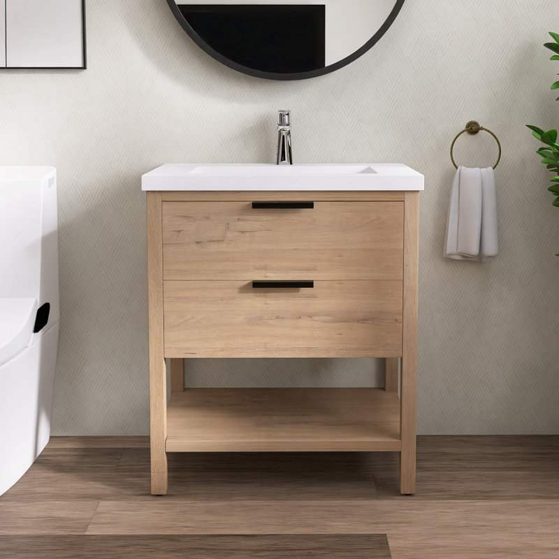 Meuble-lavabo simple 30 po avec plateau en céramique Bridgeview