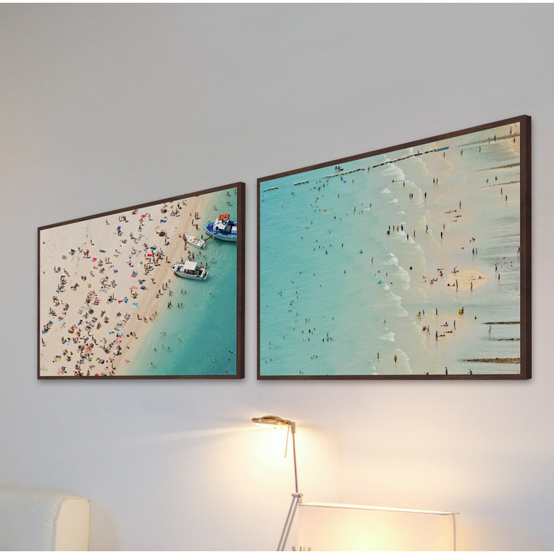 " Blue Beaches " 2 - Pieces, 40" H x 60" W x 1.5" L