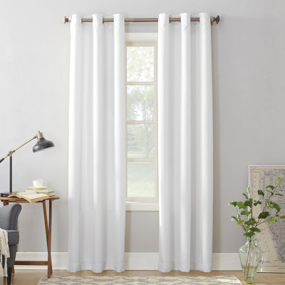 Brumbaugh Semi-Sheer Grommet Single Curtain Panel