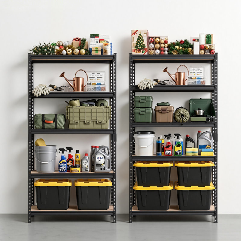 92 cm W Steel Shelving Unit