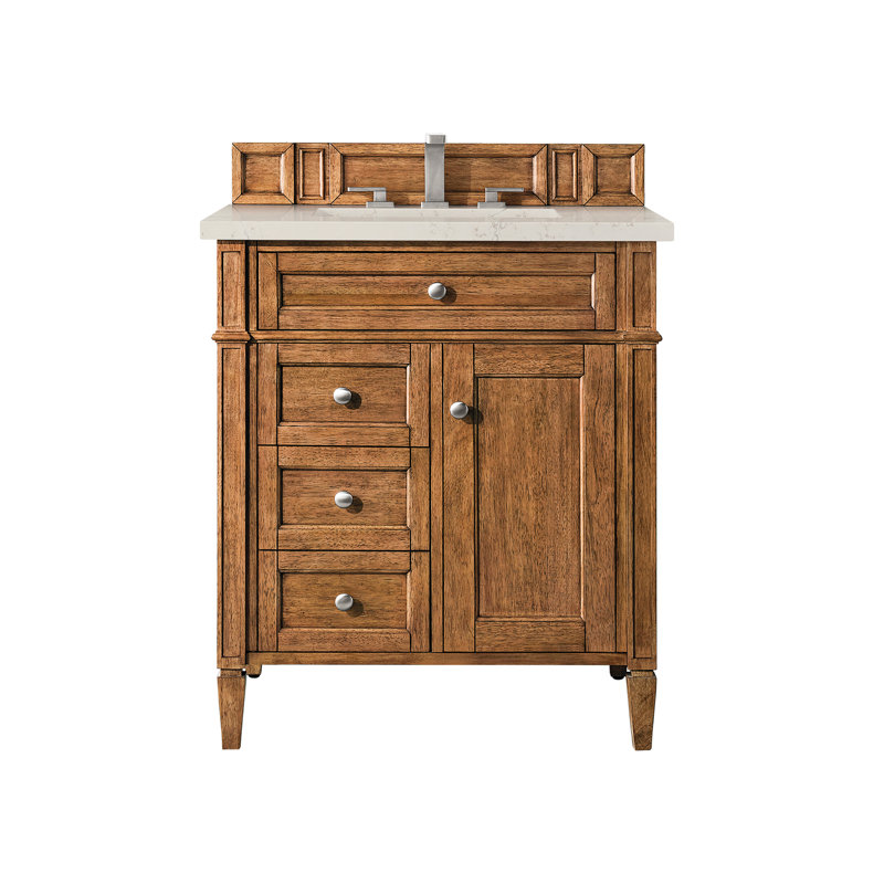 Brittany 30'' W Single Vanity, Saddle Brown, Siberian, 8" Widespread