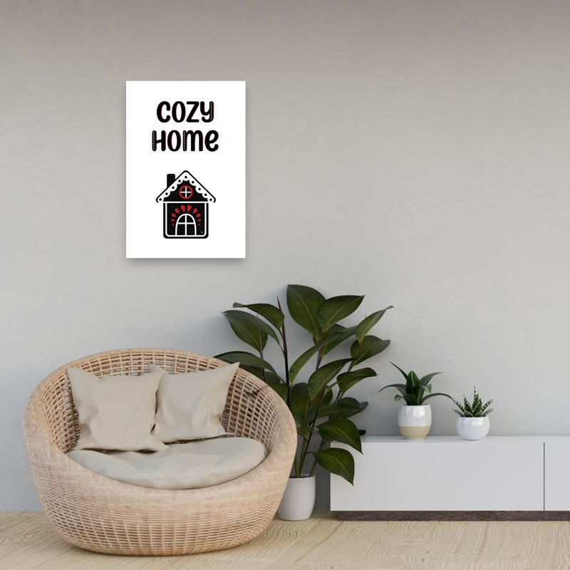 Cozy Home Modern Winter Architecture Wall Art Print 1 Piece Wrapped Canvas Wall Art, 60.96cm H x 40.64cm W