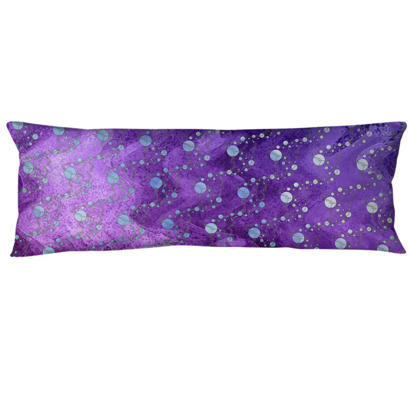 Polyester Pillow, Blue/Pink/Purple