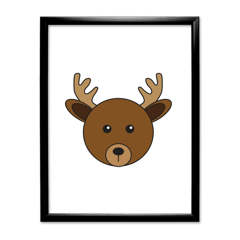 Single Picture Frame Print, Black