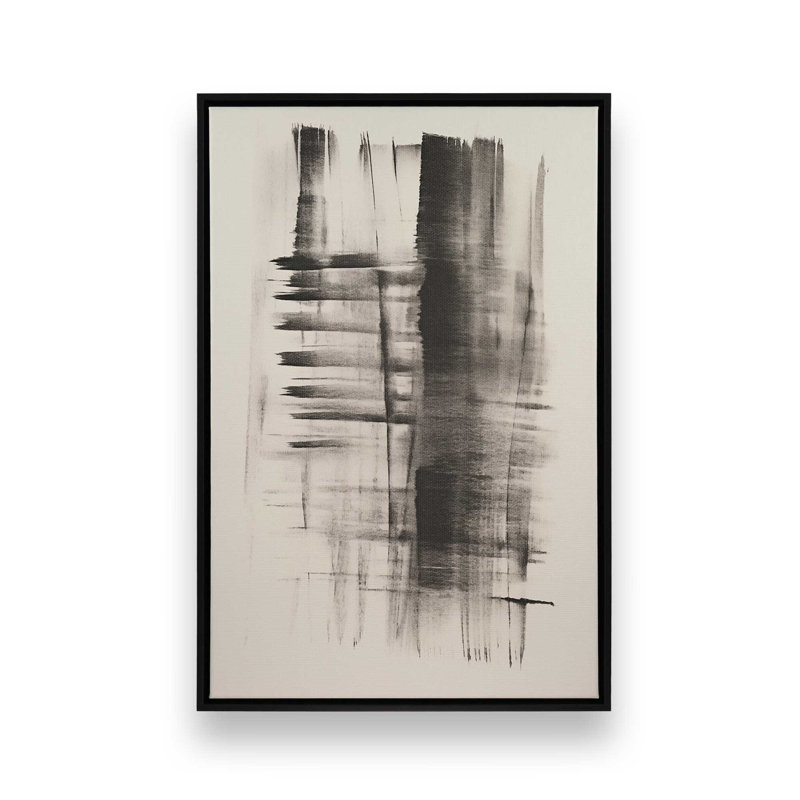 Impression sur toile Hazy Shade Whimsy Iii, H 18,75 po x l 12,75 po x P 1,75 po, Cadre noir satiné