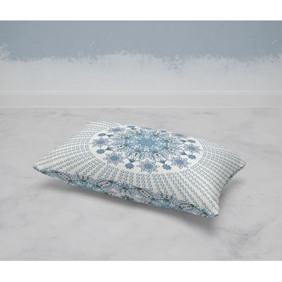 Carnation Circle  Rectangular Throw Pillow