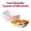 Plateaux alimentaires en papier à carreaux rouges de 1,4 kg (3 lb) - 500 plateaux