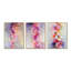 Fractale fleur de pétunias roses - art mural encadré 3 pétunias-129076593-129076595