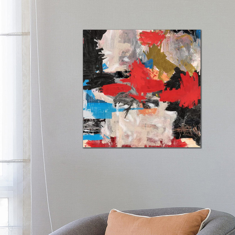 Abstract Expressionism by PinkPankPunk - Painting on Canvas, Wrapped Canvas, 66.04cm H x 66.04cm W x 3.81cm D