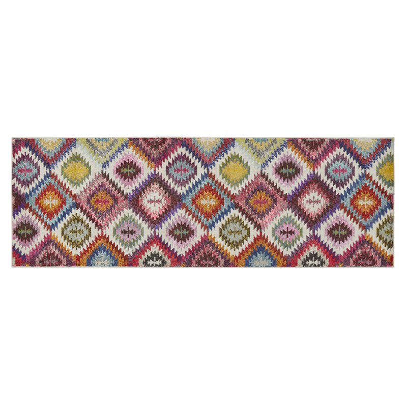 Geometric Area Rug, Runner 80 x 240cm