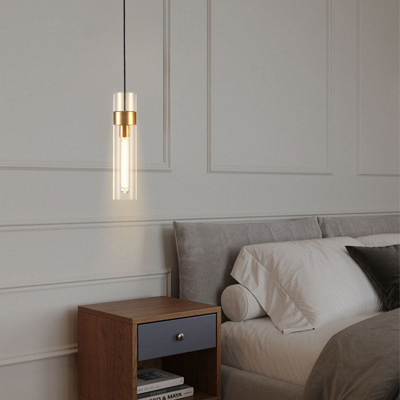 Luminaire suspendu 1 lumière Luxury, Laiton