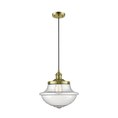 Luminaire suspendu simple à 1 lumière Blown
