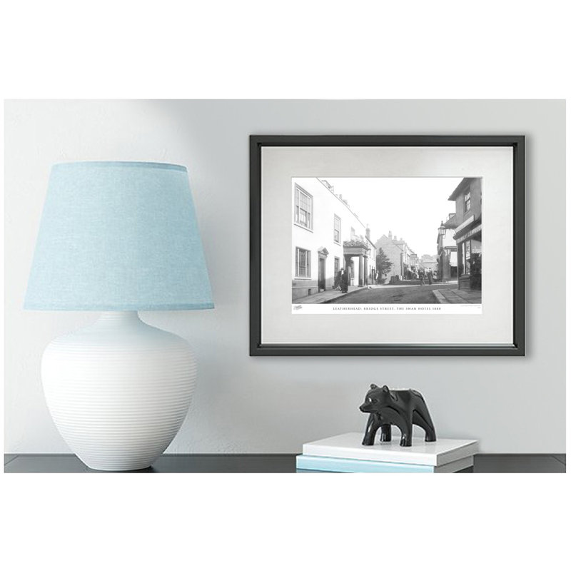 Leatherhead, Bridge Street, The Swan Hotel 1888 by Francis Frith - Single Picture Frame Print, 45cm H x 60cm W x 2.3cm D