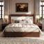 Base de lit tapissier Falrix Mid-Century-129382075