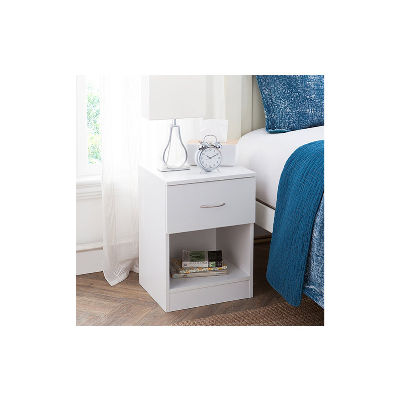 Table de chevet standard Yak about It, Blanc