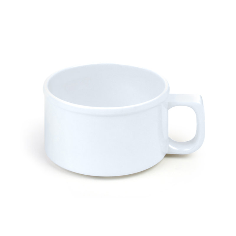 Tasse à soupe en mélamine 10 onces, Blanc