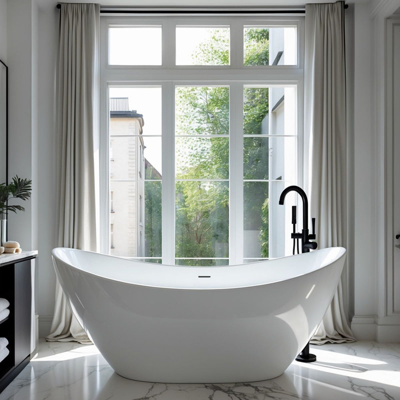 1750mm x 780mm Freestanding Acrylic Bathtub