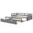 Twin Size Extending Daybed With Trundle-562126925