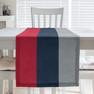 Chemin de table rouge football rayures Tennessee