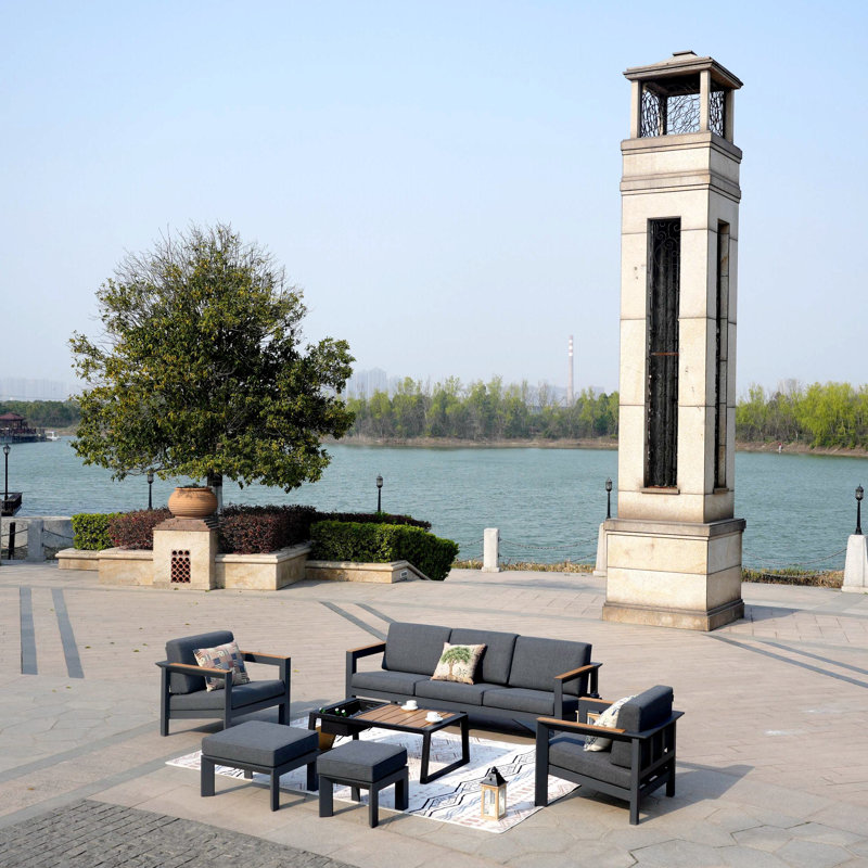 7 - Person Patio Conversation Set with Cushions