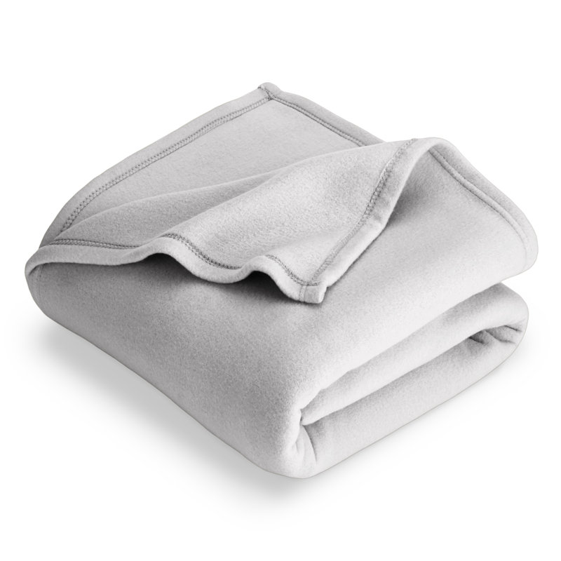Couverture polaire légère, Simple / simple TG, Gris clair
