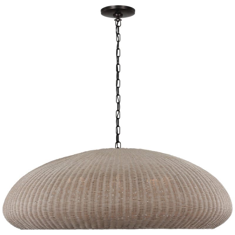 Kokomo Pendant by Chapman & Myers, Bronze, Ash, 16.75" H x 44" W x 44" D