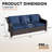 Aleira 77'' Wide Straight Wicker Patio Sofa with Cushions-493089839