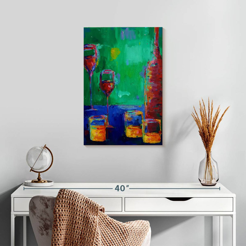 Yarlin Wine And Whiskey, 24" H x 16" W