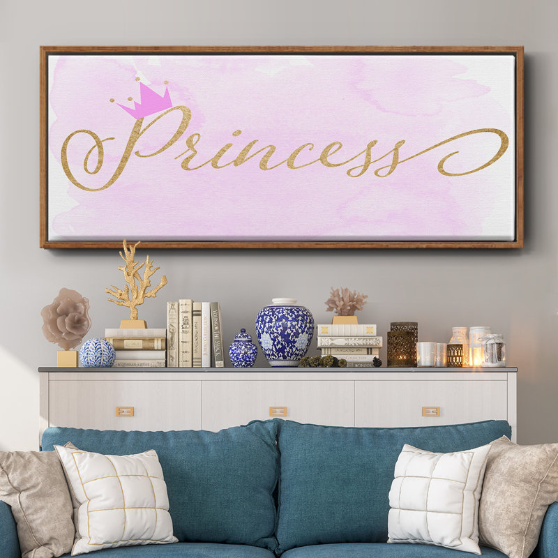 Princesse, toile encadrée, H 8 po x l 20 po