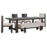 Makaylee Trestle Dining Table With 2 Side Chairs 2 Upholstered Side Chairs And Bench