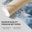 «Geode Blue Abstract», reproduction d'art moderne moderne sans cadre-1121848861