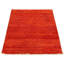 Tapis décoratif en laine rouge de conception unique 4 pi x 6 pi 4 po noué à la main New Age