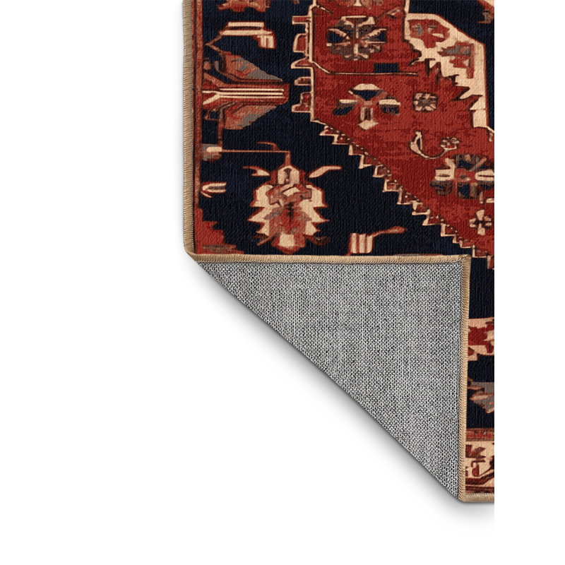 Tapis brun lavable à la machine, Carré 3 pi