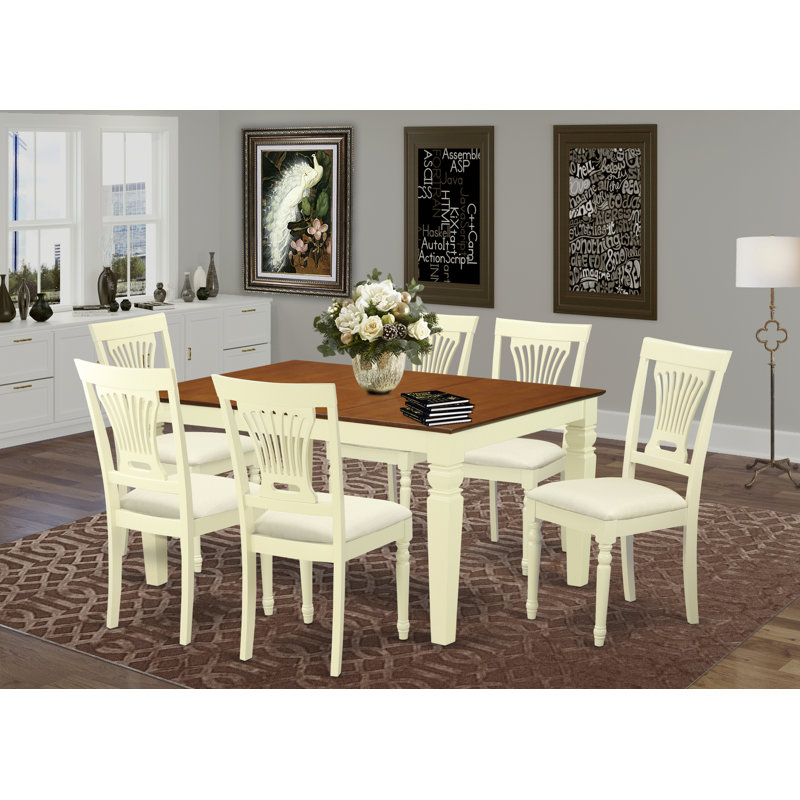 Ensemble de salle à manger 7 pièces Royalston, 7 pièces : table, 6 chaises