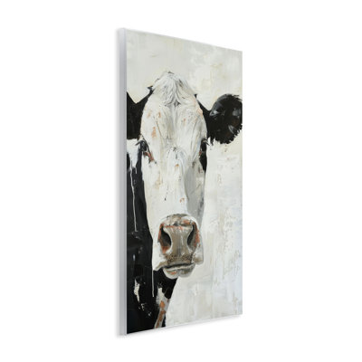 "Up Close Cow", art mural par Petals Prints Design